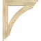 Ekena Millwork Thorton Traditional Rough Sawn Bracket w/ Offset Brace, Douglas Fir, 6"W x 28"D x 32"H BKT0604X28X32THR01RDF - alternate 3